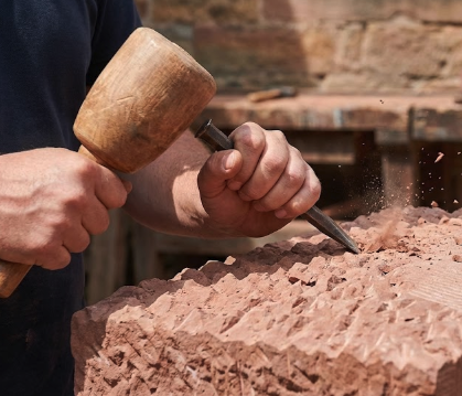 Sandsteinbearbeitung